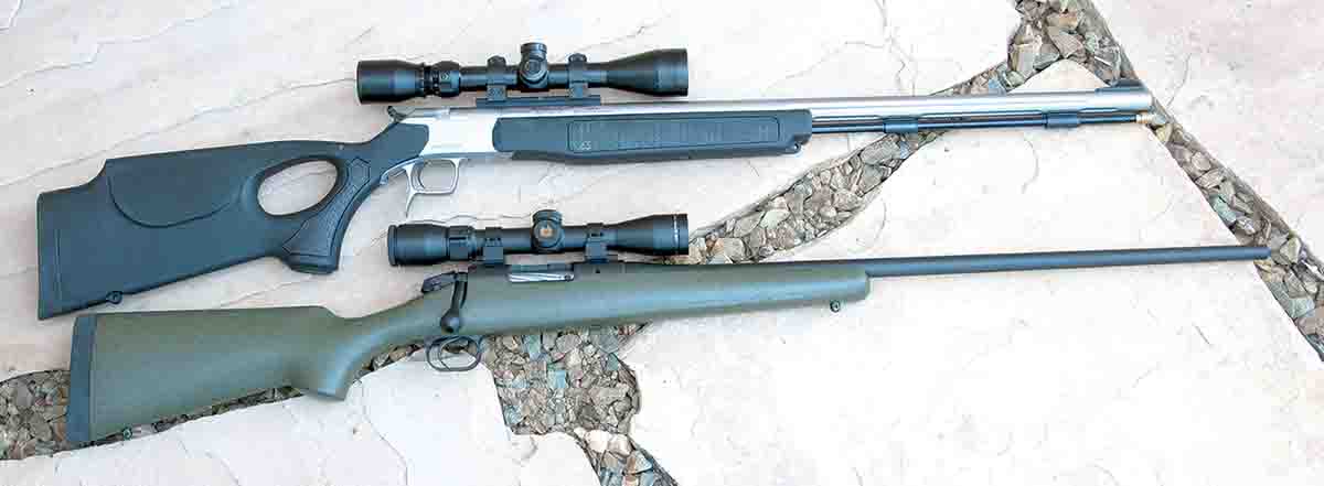 Connecticut Valley Arms (CVA) muzzleloaders (top) and bolt-action Bergara custom rifles feature barrels made in Bergara, Spain. Both companies are operated under Black Powder Incorporated, as are several other firearms-related brands.